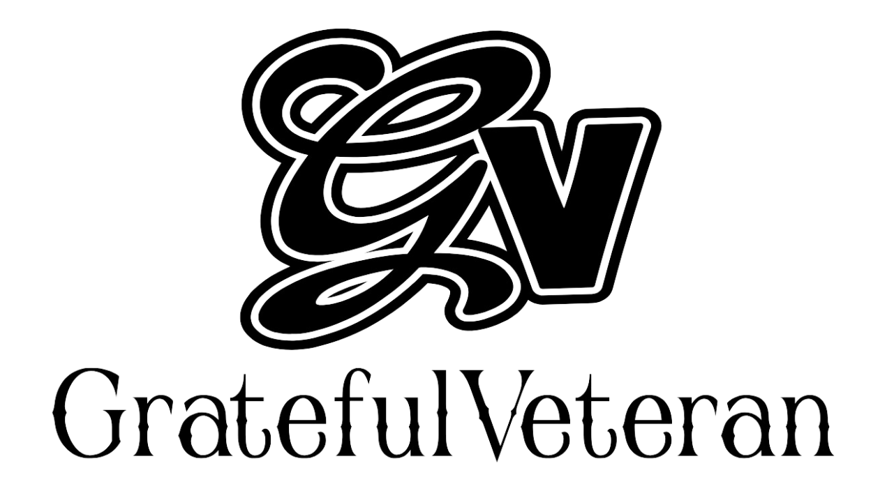 The Grateful Veteran logo with 'Grateful' written in an elegant, cursive script 